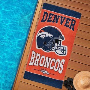 Denver Broncos Beach Towel‎ 30 x 60 100% Cotton WinCraft NFL Officially Licensed